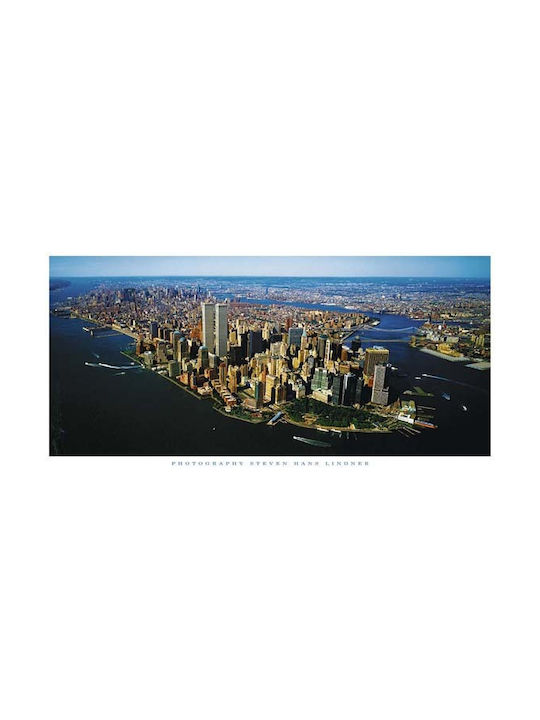 Aerial View Manhattan Poster 50x100cm