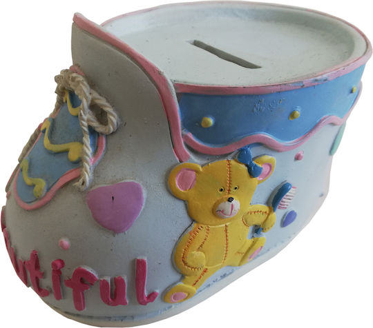 Căsuță de Bani Pantof Acrilic Dimensiune 12x7x7cm