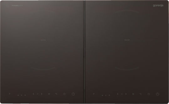 Gorenje Επιτραπέζια Εστία Επαγωγική Διπλή Μαύρη