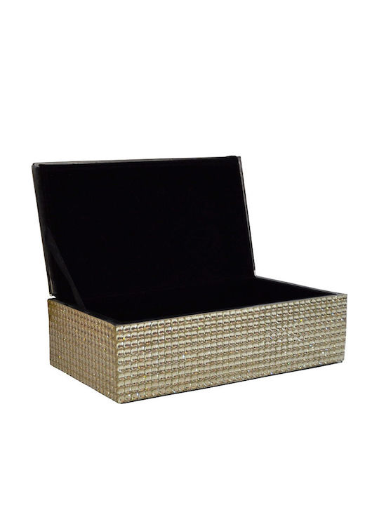 Schmuckkästchen Glas Strass 17,5x10x5,5cm Sinialo 38-13-71200237