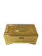 Jewellery Box Metallic Silver Plated Lacquered 12.8x9x5.5cm Golden Dream Home