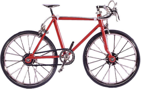 Bicicletă Miniatură Decorativă Metalică 20cm Roșie