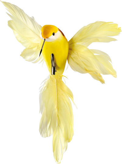 Decorative Bird Hummingbird Clip Yellow 18x20cm 157.024.0055.14
