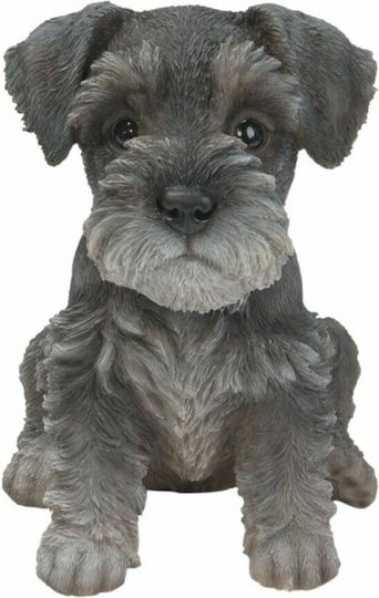 Figurină Decorativă Cățeluș Câine Rășină Rasă Schnauzer Dimensiuni 16cmx11cmx16cm