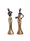 Etoile Set 2 Damen Dekorative Figuren Resin 12x7x35,5cm Df-632