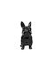 Ostaria Deco Dekorative Bulldog Figur 22,5cm Schwarze Keramik