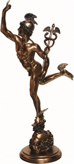 Ермес Бог Статуетка Електролиза От Месинг Veronese 19,5см X 11,5см X 37,5см