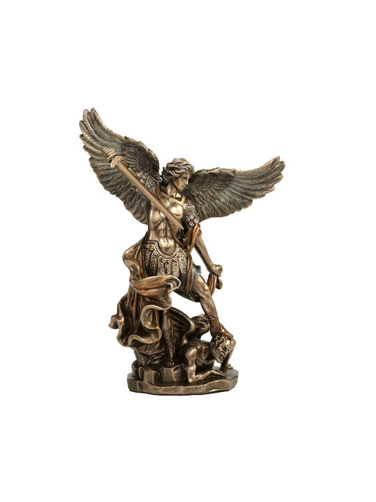 Archangel Michael Electrolysis Bronze Veronese 11.5cm X 8cm X 16cm