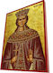 Agia Irene – Klassische Byzantinische Εικόνα Kermidí Ríga 28cm