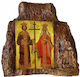 Heiligenikone Kωνσταντίνου & Ελένης Tisch Kunststein 14cm