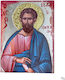 Wooden Saint Jude Thaddaeus Icon Mixed Technique Natural Bark 20.0 x 15.0cm