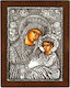 Silver Icon Astron Holy Mary Renaissance Lacquered Wood P-56073