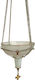 Vigil Oil Lamp Hanging Olive Oil White Colour Cup Size 11x14 cm With Chain 65 cm Length