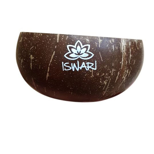 Iswari Eco Handmade Polished Coconut Bowl Χειροποίητο Μπολ Καρύδας 600μλ
