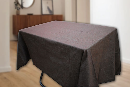 Τραπεζομάντηλο Βαμβακερό 140x180cm Καφέ