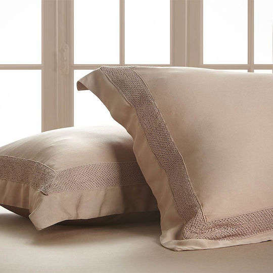 Set Oxford Pillowcases Solid Colour Hauz Bamboo Collection 52x78+20+6x3 Dusty Pink Set Oxford Pillowcases Solid Colour Hauz Bamboo Collection 52x78+20+6x3 Dusty Pink