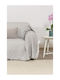 Naf Naf Crown Ριχτάρι Πολυθρόνας Chenille 180x180εκ. Crown Pampa 5 ΓΡΚΙ ΑΝΟΙΧΤΟ