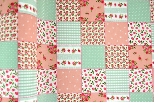 Țesătură Microfibră Spring Patchwork Verde Văratic 72 Cm X 5 M