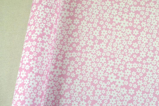 Stoff Mikrofiber Margo Rosa 72 cm x 5 m