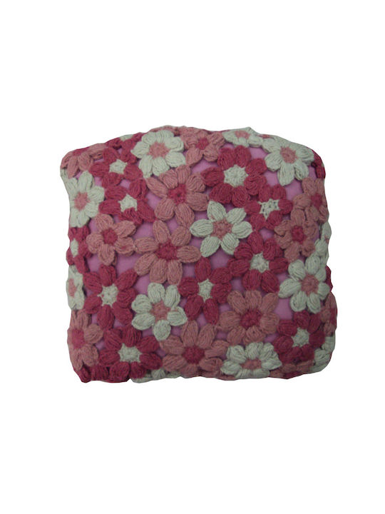 JGS S.A Decorative Pillow Case HK-16 Cushion-025 Pink Ivory Wool 45x45cm