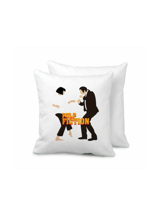 Pulp Fiction Dancing Μαξιλάρι Καναπέ 40x40cm Περιέχεται Γέμισμα