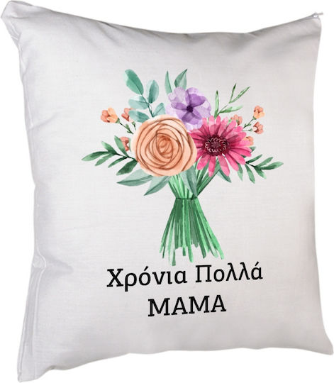 Възглавница Мама Букет Цветя 40 X 40 См Пълнеж