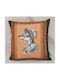 Velvet Decorative Pillow Case 45x45 Mrs Shark 45 x 45