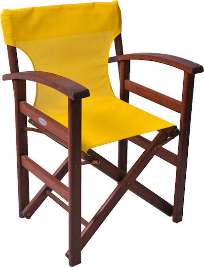 Yellow Perforated Director Chair Fabric Oem Text-yellow