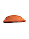 Outdoor Semi-Circular Chair Cushion Waterproof Fabric Orange Colour Zipper 47*46*5cm