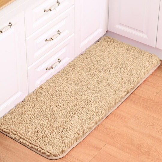 Badematte 60x140 Chenil Silikonschaum Beige