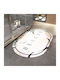 Covoraș de Baie Absorbant 40x60cm Oval Beauty Ecru