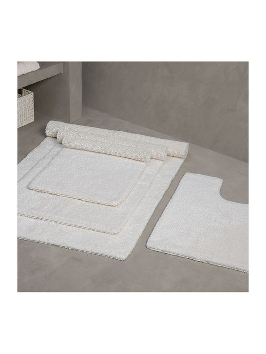 Large Bath Mat Fieldcrest Ultra Soft 2.200gsm 69x122 Ivory