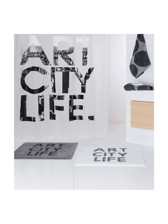 Shower Curtain Art City Life 180x200 Εκ