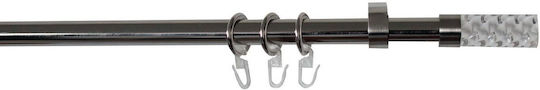 Vorhangstangen Homefit Dolomiti Ausziehbar Φ16/19mm 120/210cm Chrom