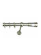 Metallic Curtain Pole Fs Home A01 Ø25mm Matte Nickel Chrome Second Rail 120 cm