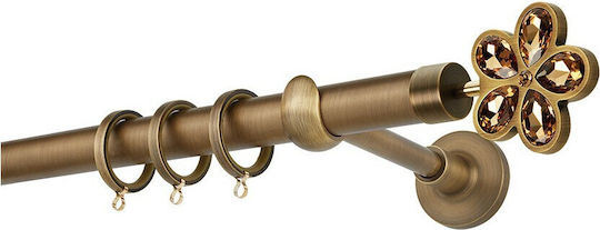 Kourtinóxilo Metalic Φ25 Zogometal Pr4056 Bronz 240cm