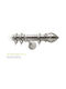 Curtain Pole Viometale Set Joker Φ35 Nickel Matt-Strass 160cm Double Set by Rail 160 cm