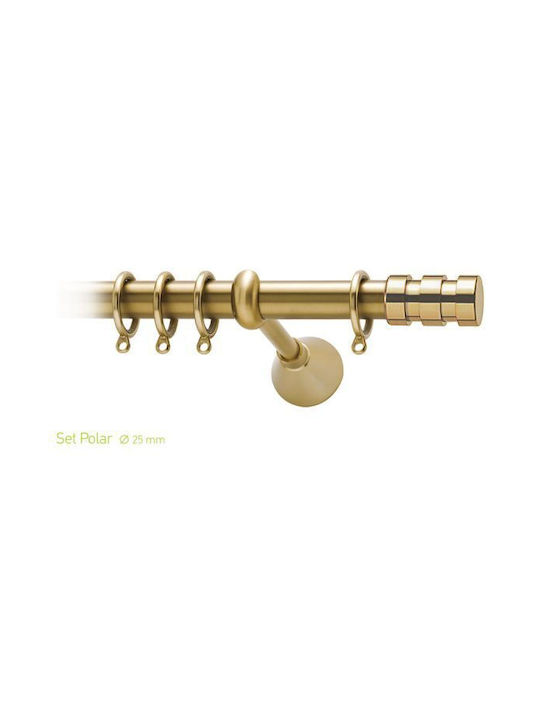 Curtain Pole Viometale Set Polar Φ25 Matte Floo...
