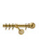 Curtain Pole Viometale Set Jamaica Φ25 Matte Floor 160cm Double Set by Rail 160 cm