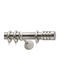Curtain Pole Metallic Φ35 Viometale See Through Nickel Matt 160cm Double by Rail