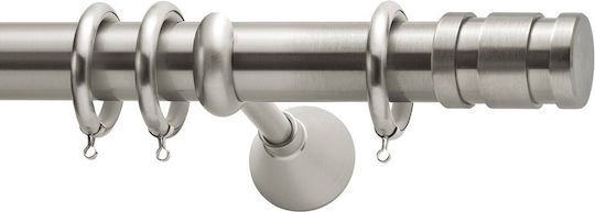 Curtain Pole Metallic Φ35 Viometale Polar Matte Nickel 160cm Double by Rail