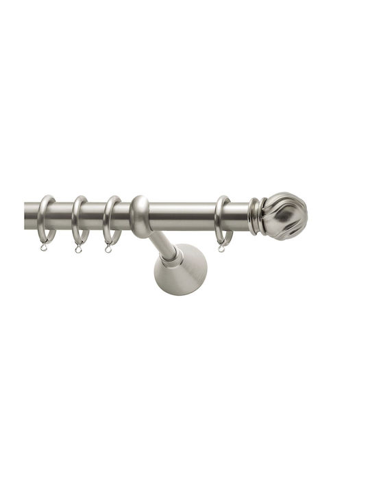 Κουρτινόξυλο Viometale Set Jamaica Φ25 Νίκελ Μα...