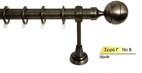 Kουρτινόξυλο Import Φ25 Seria G No.5 Oxidat Import Hellas Single 200cm