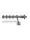 Metallic Curtain Pole Enis Canalaz Industrial 200cm