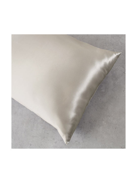 Rythmos Silk Sleep Μαξιλαροθήκη Oxford Beige 50...