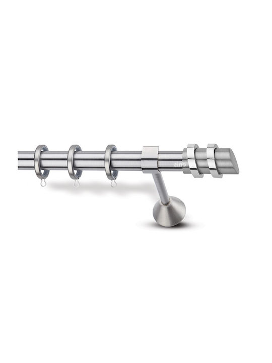 Metallic Curtain Pole Enis Daphne Nickel Matte ...