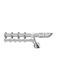 Metallic Curtain Pole 25 Enis Cythera Nickel Matte Chrome 200cm Double Rail