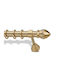 Metallic Curtain Pole F35 Enis Lemon Chain Matte 160cm Double Rail