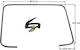 Oven Door Gasket Bosch Siemens Neff With 6 Hooks & Short Turn