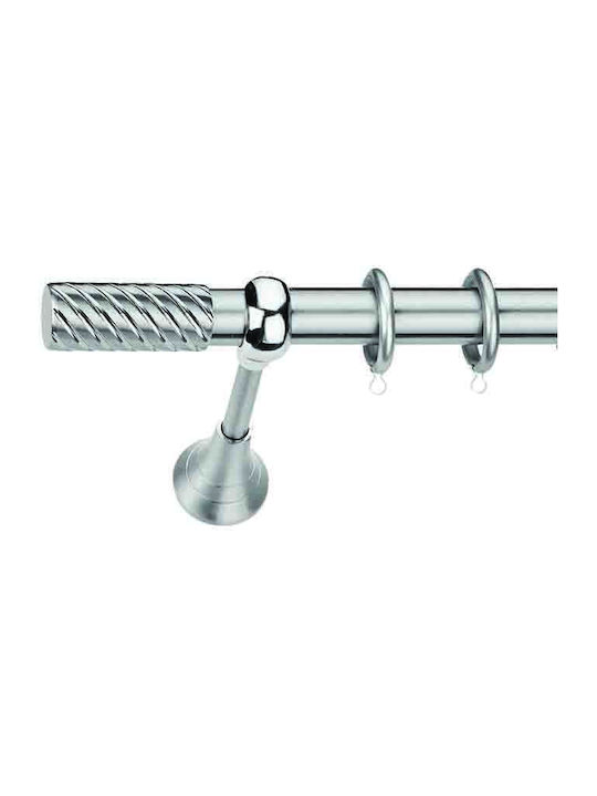 Vorhangstangen F.25 Domus Nickel Matt-Farbe Länge 2.00 Eleonora Rohr